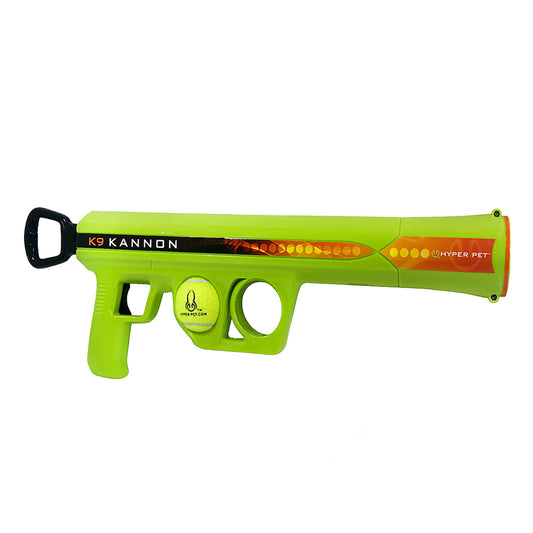 K9 Kannon Dog Tennis Ball Launcher Interactive Dog Toy with 1 Dog Ball, Green